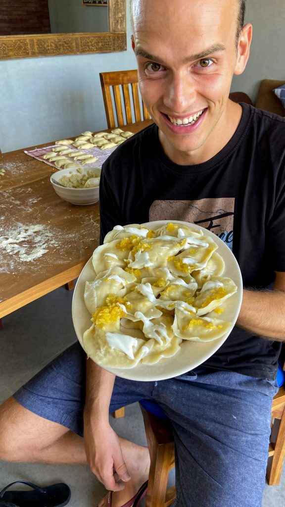 Polskie jedzenie na Bali - pierogi ruskie